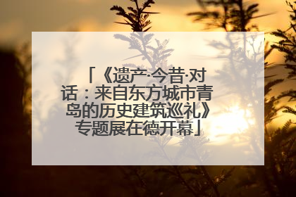 《遗产·今昔·对话：来自东方城市青岛的历史建筑巡礼》专题展在德开幕