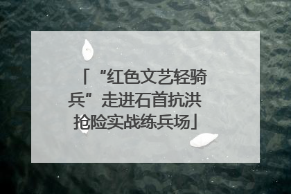 “红色文艺轻骑兵”走进石首抗洪抢险实战练兵场