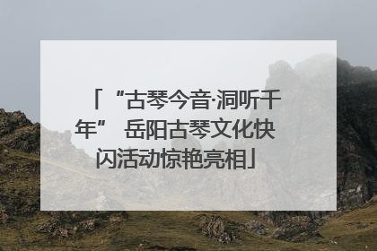 “古琴今音·洞听千年” 岳阳古琴文化快闪活动惊艳亮相