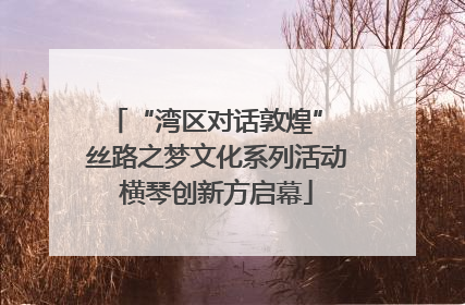 “湾区对话敦煌” 丝路之梦文化系列活动横琴创新方启幕