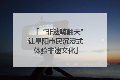 “非遗嗨翻天”让阜阳市民沉浸式体验非遗文化