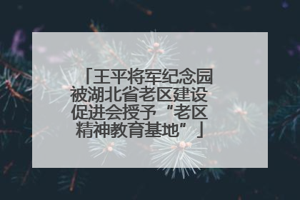 王平将军纪念园被湖北省老区建设促进会授予“老区精神教育基地”
