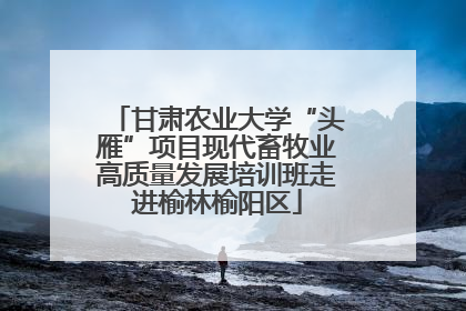 甘肃农业大学“头雁”项目现代畜牧业高质量发展培训班走进榆林榆阳区