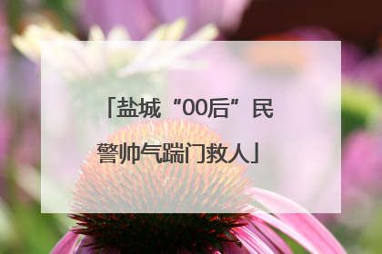 盐城“00后”民警帅气踹门救人