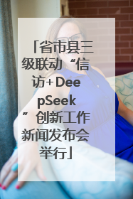 省市县三级联动“信访+DeepSeek”创新工作新闻发布会举行