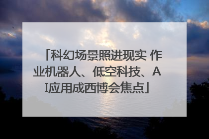 科幻场景照进现实 作业机器人、低空科技、AI应用成西博会焦点