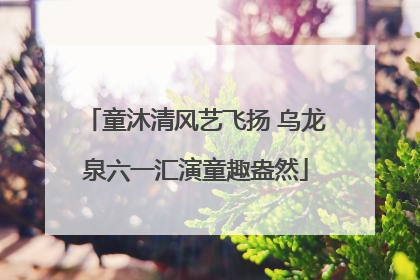 童沐清风艺飞扬 乌龙泉六一汇演童趣盎然