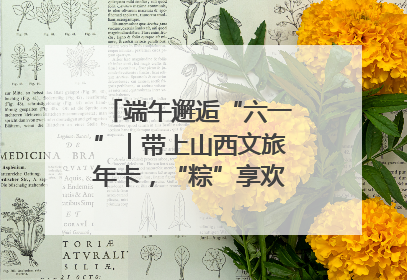 端午邂逅“六一”｜带上山西文旅年卡，“粽”享欢乐亲子游！