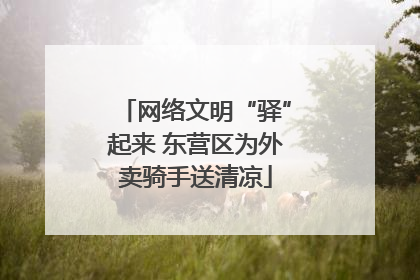 网络文明“驿”起来 东营区为外卖骑手送清凉