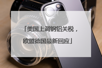 美国上调钢铝关税，欧盟德国最新回应