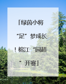 绿茵小将 “足”梦成长！榕江“园超”开赛