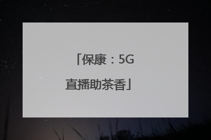 保康：5G直播助茶香
