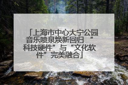 上海市中心大宁公园音乐喷泉焕新回归 “科技硬件”与“文化软件”完美融合