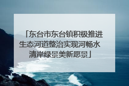 东台市东台镇积极推进生态河道整治实现河畅水清岸绿景美新愿景