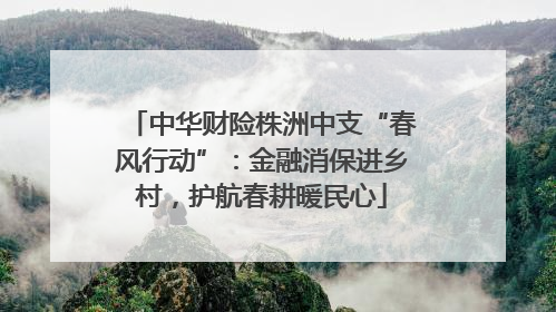 中华财险株洲中支“春风行动”：金融消保进乡村，护航春耕暖民心