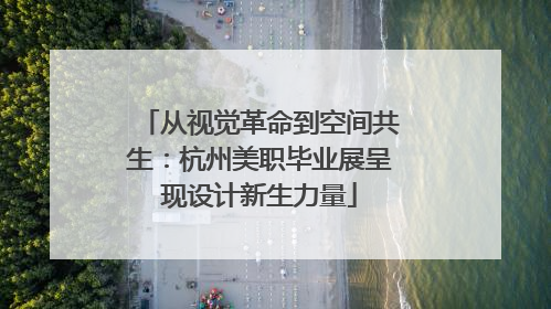 从视觉革命到空间共生：杭州美职毕业展呈现设计新生力量