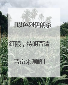 以色列伊朗杀红眼，特朗普请普京来调解