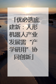 优必选庞建新：人形机器人产业发展需“产学研用”协同创新