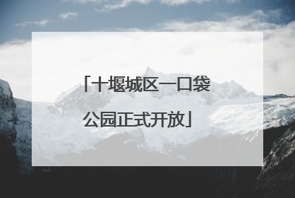 十堰城区一口袋公园正式开放