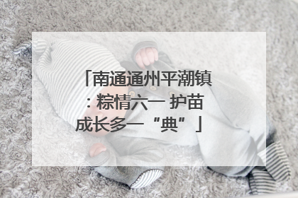 南通通州平潮镇：粽情六一 护苗成长多一“典”