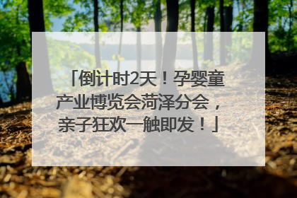 倒计时2天！孕婴童产业博览会菏泽分会，亲子狂欢一触即发！