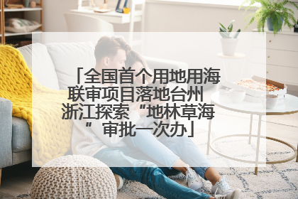 全国首个用地用海联审项目落地台州 浙江探索“地林草海”审批一次办
