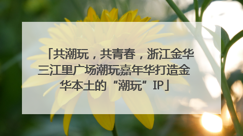 共潮玩，共青春，浙江金华三江里广场潮玩嘉年华打造金华本土的“潮玩”IP
