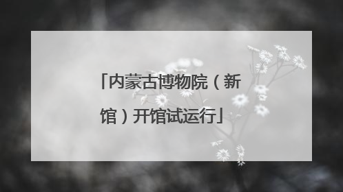 内蒙古博物院（新馆）开馆试运行