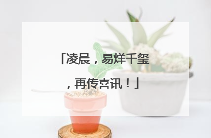 凌晨，易烊千玺，再传喜讯！