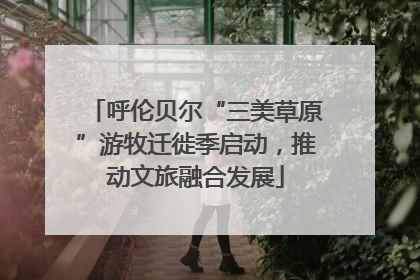 呼伦贝尔“三美草原”游牧迁徙季启动，推动文旅融合发展