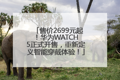 售价2699元起！华为WATCH 5正式开售，重新定义智能穿戴体验！