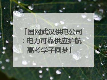 国网武汉供电公司：电力可靠供应护航高考学子圆梦