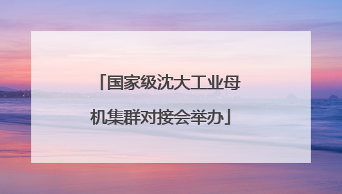国家级沈大工业母机集群对接会举办
