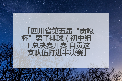 四川省第五届“贡嘎杯”男子排球（初中组）总决赛开赛 自贡这支队伍打进半决赛