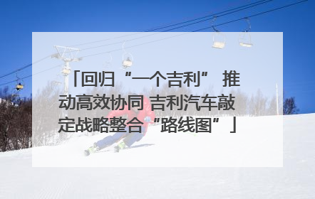 回归“一个吉利” 推动高效协同 吉利汽车敲定战略整合“路线图”
