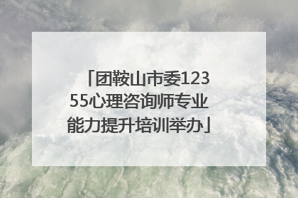 团鞍山市委12355心理咨询师专业能力提升培训举办
