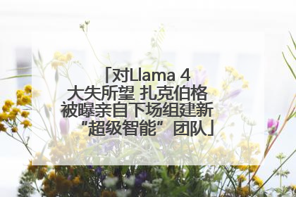 对Llama 4大失所望 扎克伯格被曝亲自下场组建新“超级智能”团队