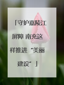 守护嘉陵江屏障 南充这样推进“美丽建设”