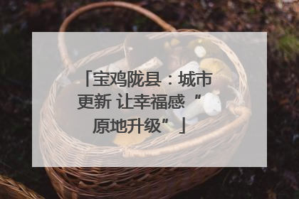 宝鸡陇县：城市更新 让幸福感“原地升级”