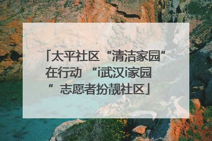 太平社区“清洁家园”在行动 “i武汉i家园”志愿者扮靓社区
