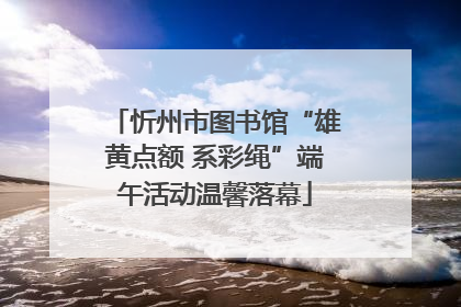 忻州市图书馆“雄黄点额 系彩绳”端午活动温馨落幕
