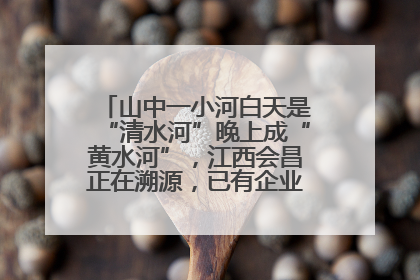 山中一小河白天是“清水河”晚上成“黄水河”，江西会昌正在溯源，已有企业被要求停工