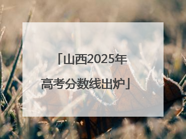 山西2025年高考分数线出炉