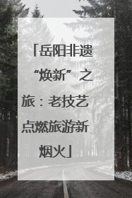 岳阳非遗“焕新”之旅：老技艺点燃旅游新烟火