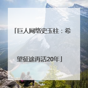 巨人网络史玉柱：希望征途再活20年