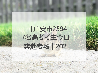 广安市25947名高考考生今日奔赴考场｜2025四川高考
