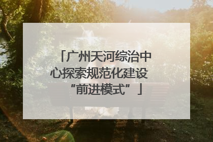 广州天河综治中心探索规范化建设“前进模式”
