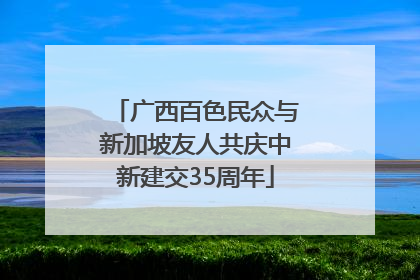 广西百色民众与新加坡友人共庆中新建交35周年