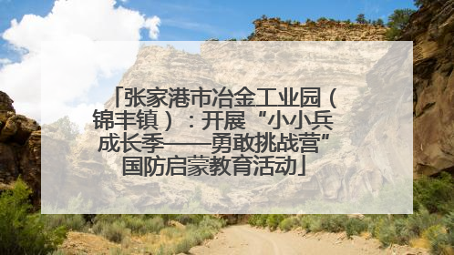 张家港市冶金工业园（锦丰镇）：开展“小小兵成长季——勇敢挑战营”国防启蒙教育活动