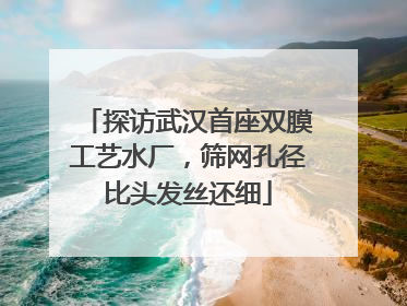 探访武汉首座双膜工艺水厂，筛网孔径比头发丝还细
